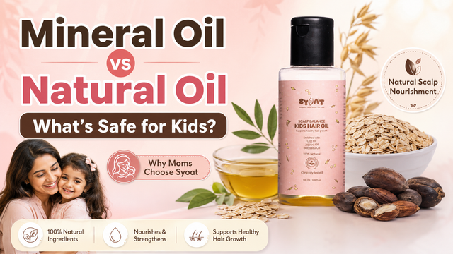 Mineral Oil vs Natural Oil: Why Natural Nourishment Is Better for Kids Hair