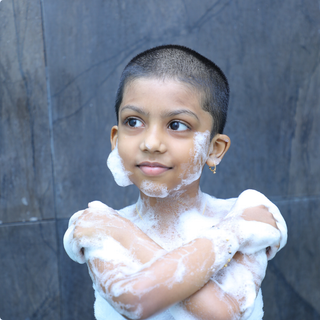 Body wash foe smooth and bright skin of child